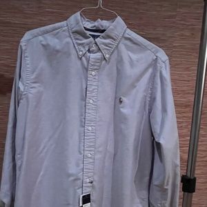NWT Ralph Lauren Classic Fit Light Blue Oxford Button Down Collar Men’s Large